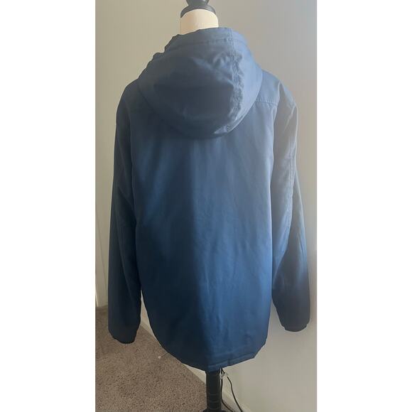 Vans The Men’s Westmark MTE Blue Hooded Pockets Zip Up and Snap Parka Jacket M - Picture 6 of 16
